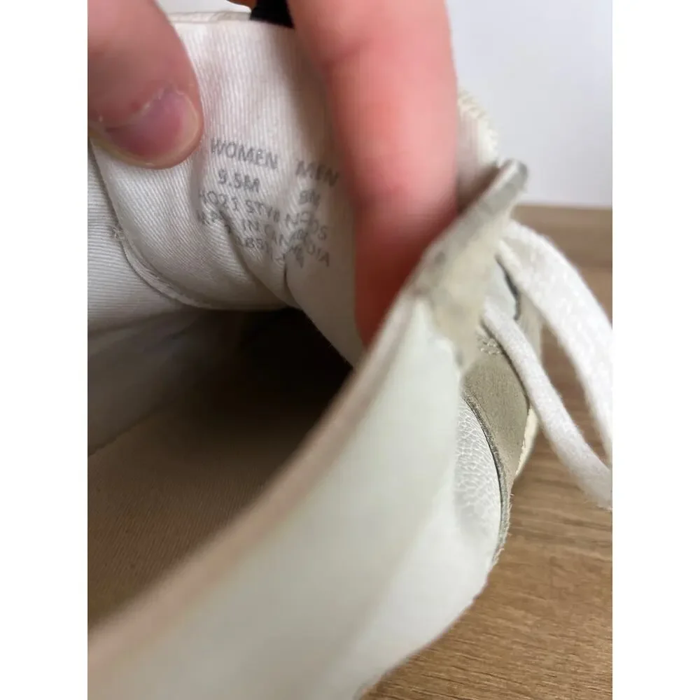 Madewell Kickoff Trainer Sneakers in Leather and Spot Dot Calf Hair Size 9.5 - Picture 9 of 11